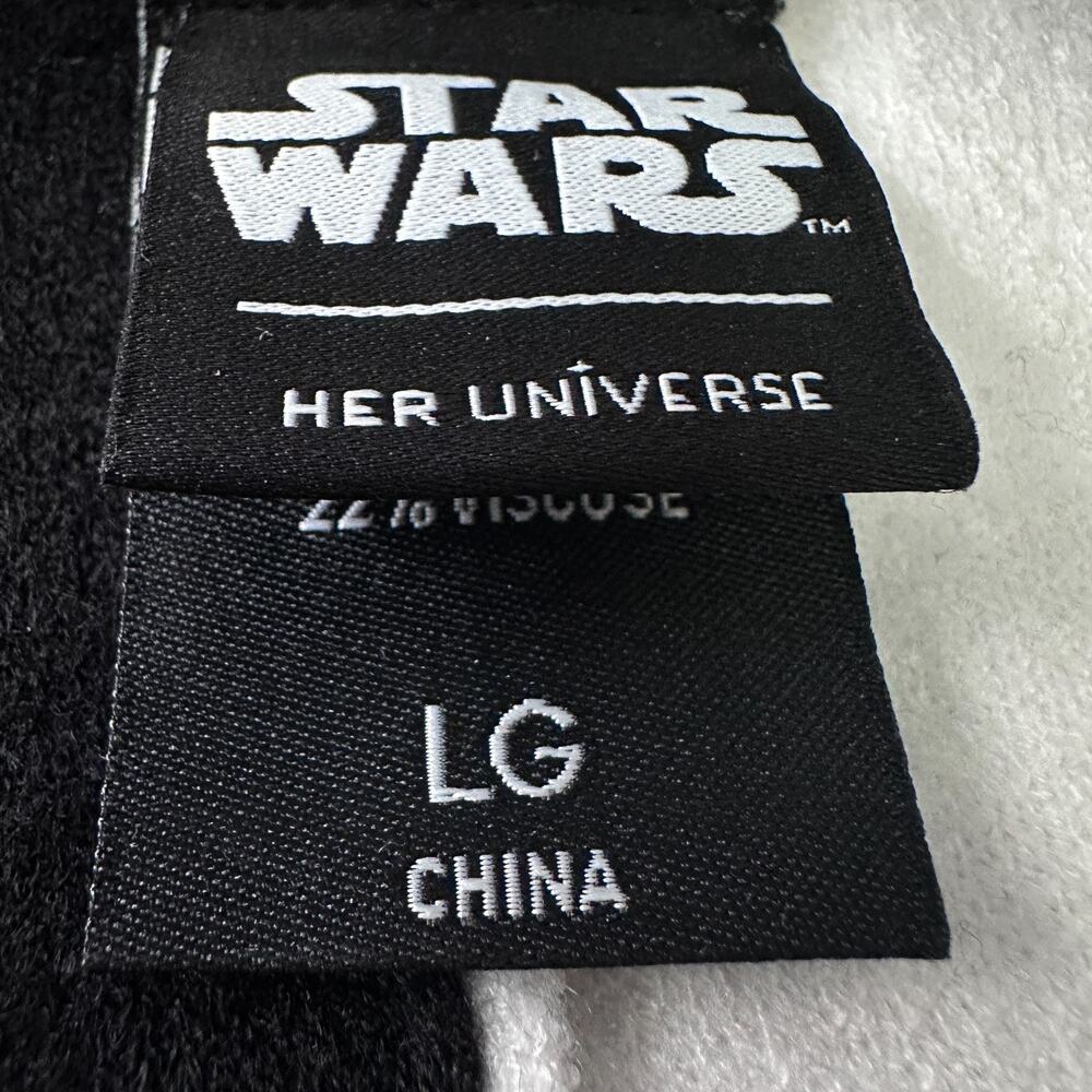 Her Universe Star Wars Rebel Empire Icon Cardigan Women's Large Black White Knit - Picture 6 of 10